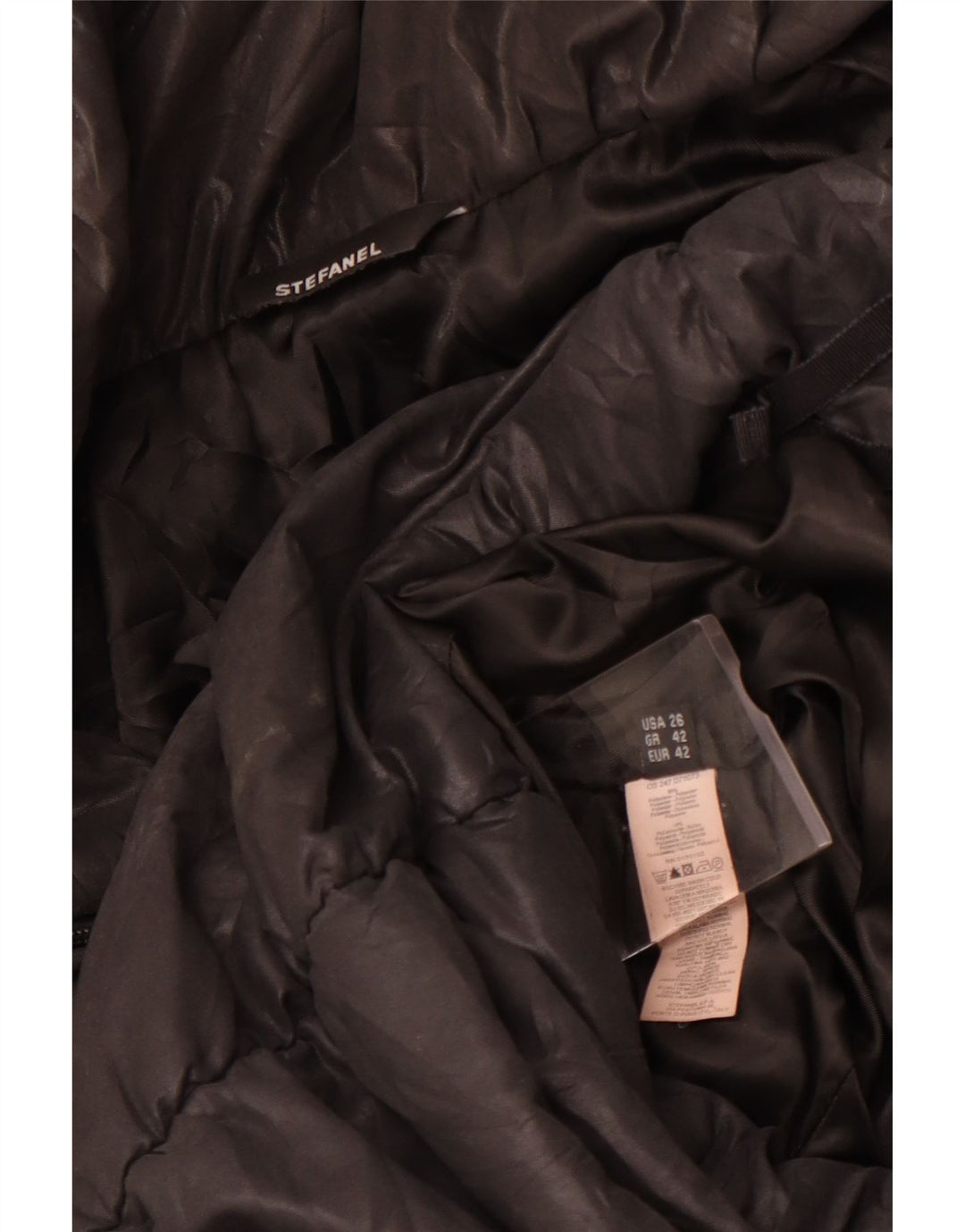 Abrigo Acolchado Mujer Stefanel IT 42 Poliéster Negro Mediano