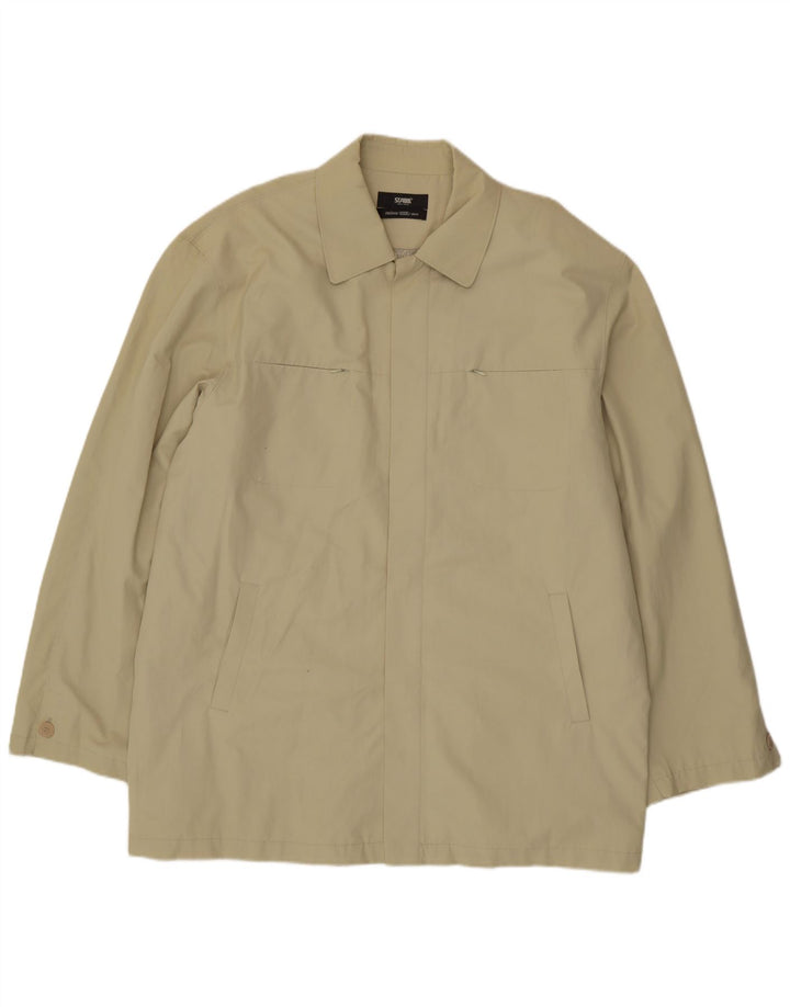 Vintage Hombres Abrigo Reino Unido 48 4XL Verde