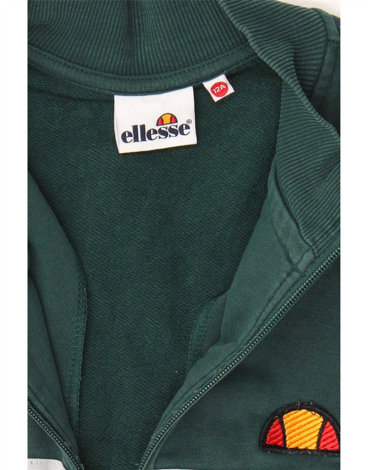Ellesse Chaqueta de chándal para niños 11-12 años Color Block verde