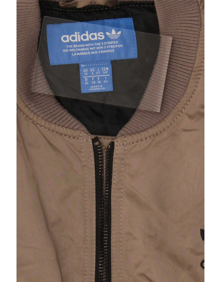 Adidas - Chaqueta acolchada de gran tamaño para mujer, talla XL, poliéster marrón
