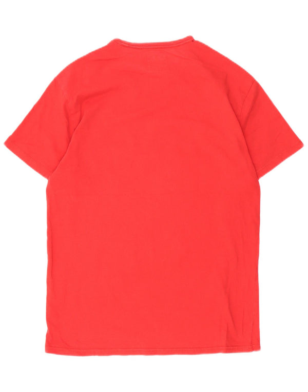 Levi's Camiseta gráfica 501 de ajuste estándar para hombre, talla pequeña, algodón rojo