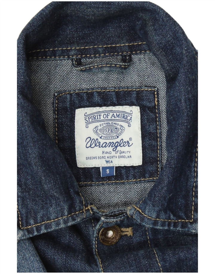 Wrangler Chaqueta vaquera para hombre UK 36 Small Azul marino Algodón