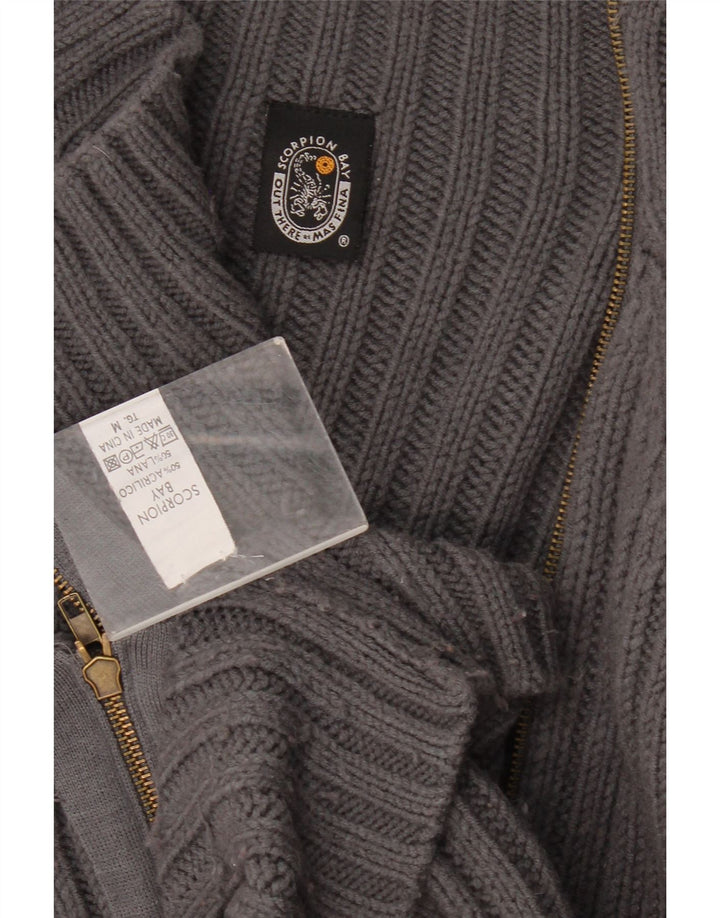 Scorpion Bay Suéter tipo cárdigan extragrande para mujer Reino Unido 14 Acrílico gris medio