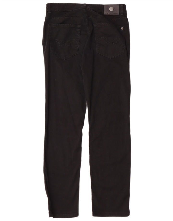 TRUSSARDI Pantalones informales rectos para hombre W32 L30 Algodón negro