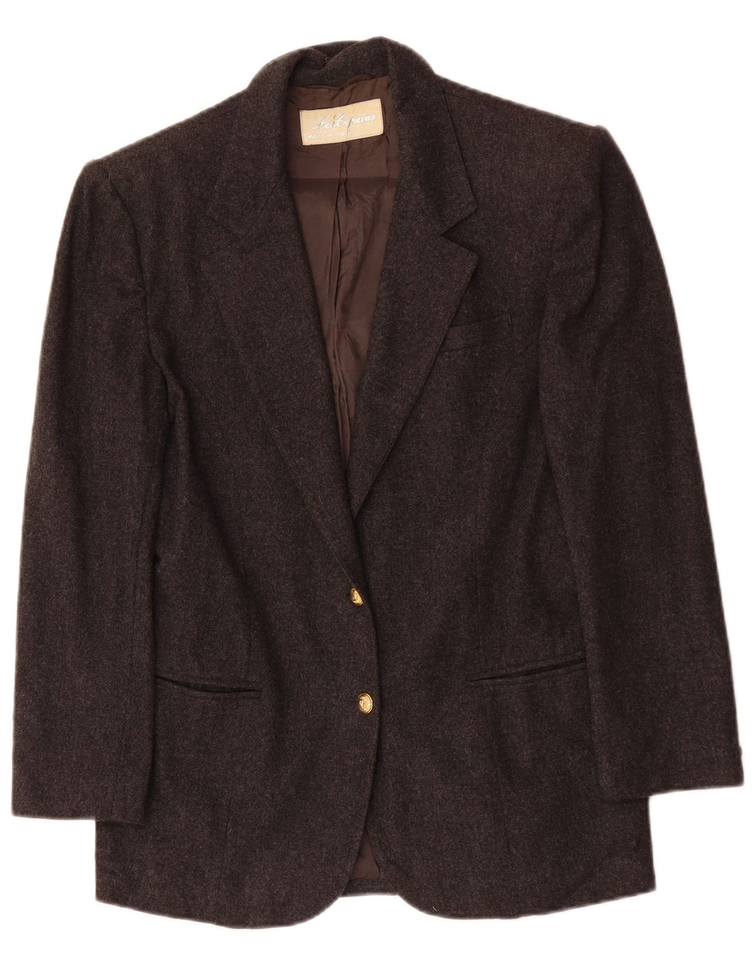 LES COPAINS Chaqueta tipo blazer de 2 botones para mujer UK 44 Gris medio