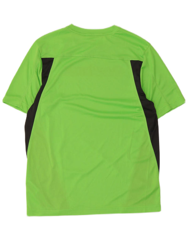 Reebok Mens Graphic T-Shirt Top Medium Green Colourblock Polyester