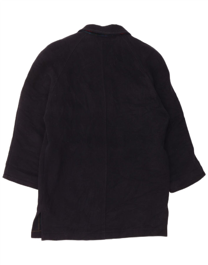 PIERRE CARDIN Abrigo para hombre Reino Unido 40 Grande Cachemira azul marino