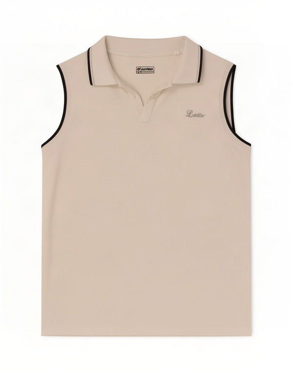Lotto Polo Sin Mangas para Mujer UK 40 XL Blanco