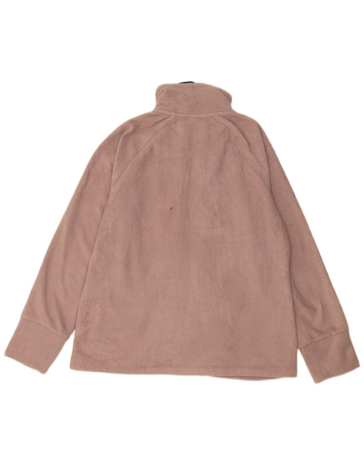 CALVIN KLEIN Chaqueta polar gráfica para mujer UK 46 Poliéster rosa grande