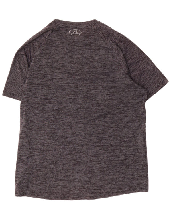 Under Armour Camiseta gráfica para hombre Top grande de poliéster moteado gris