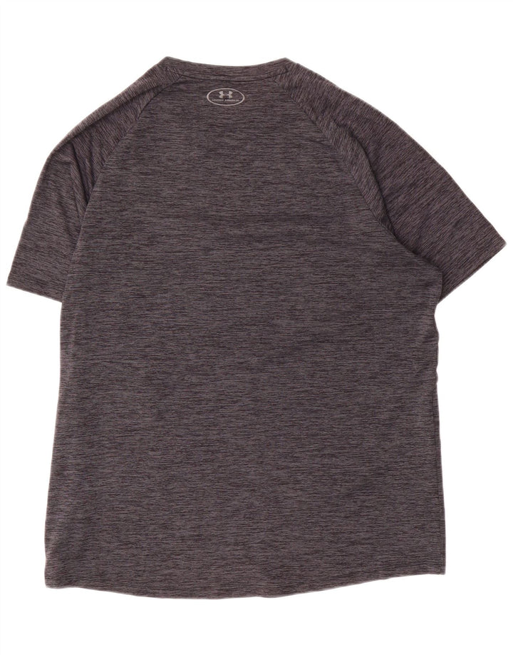 Under Armour Camiseta gráfica para hombre Top grande de poliéster moteado gris