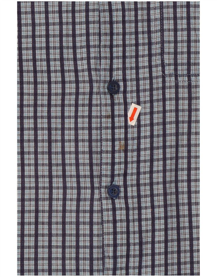 Camisa de manga corta para hombre de Mountain Warehouse con cuadros azules grandes