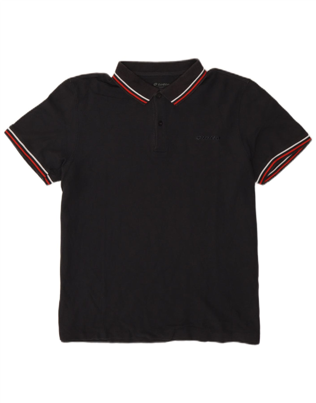 Polo Lotto Hombre XL Rayas Negras