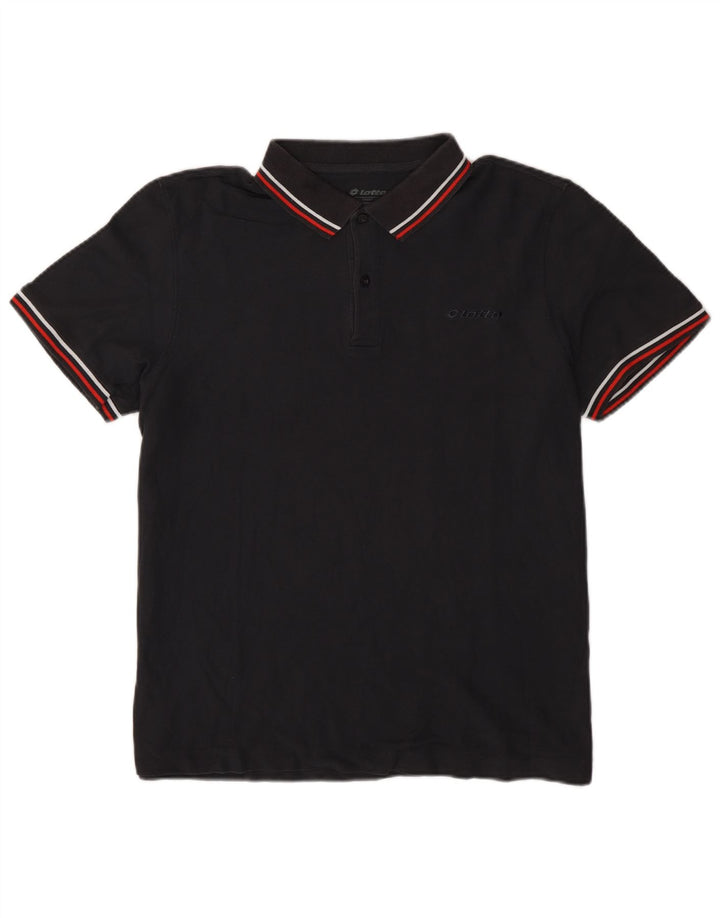 Polo Lotto Hombre XL Rayas Negras