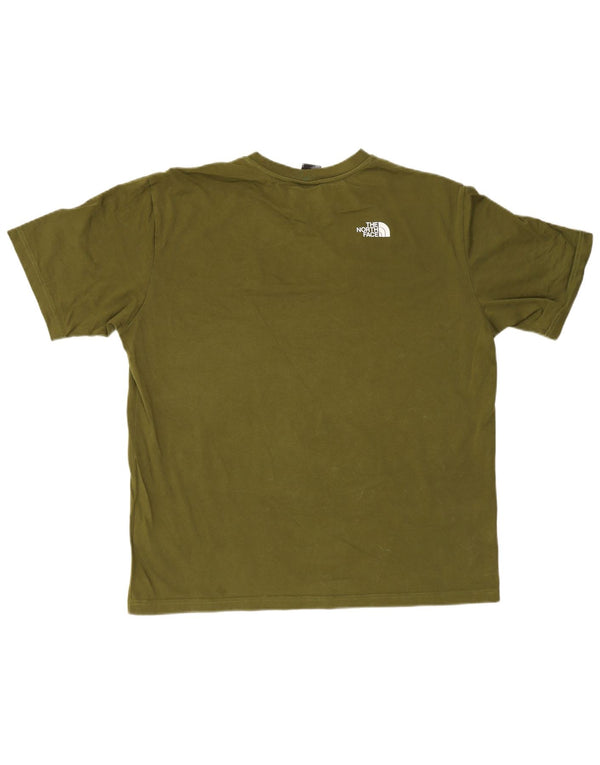 The North Face - Camiseta para hombre, talla grande, algodón verde