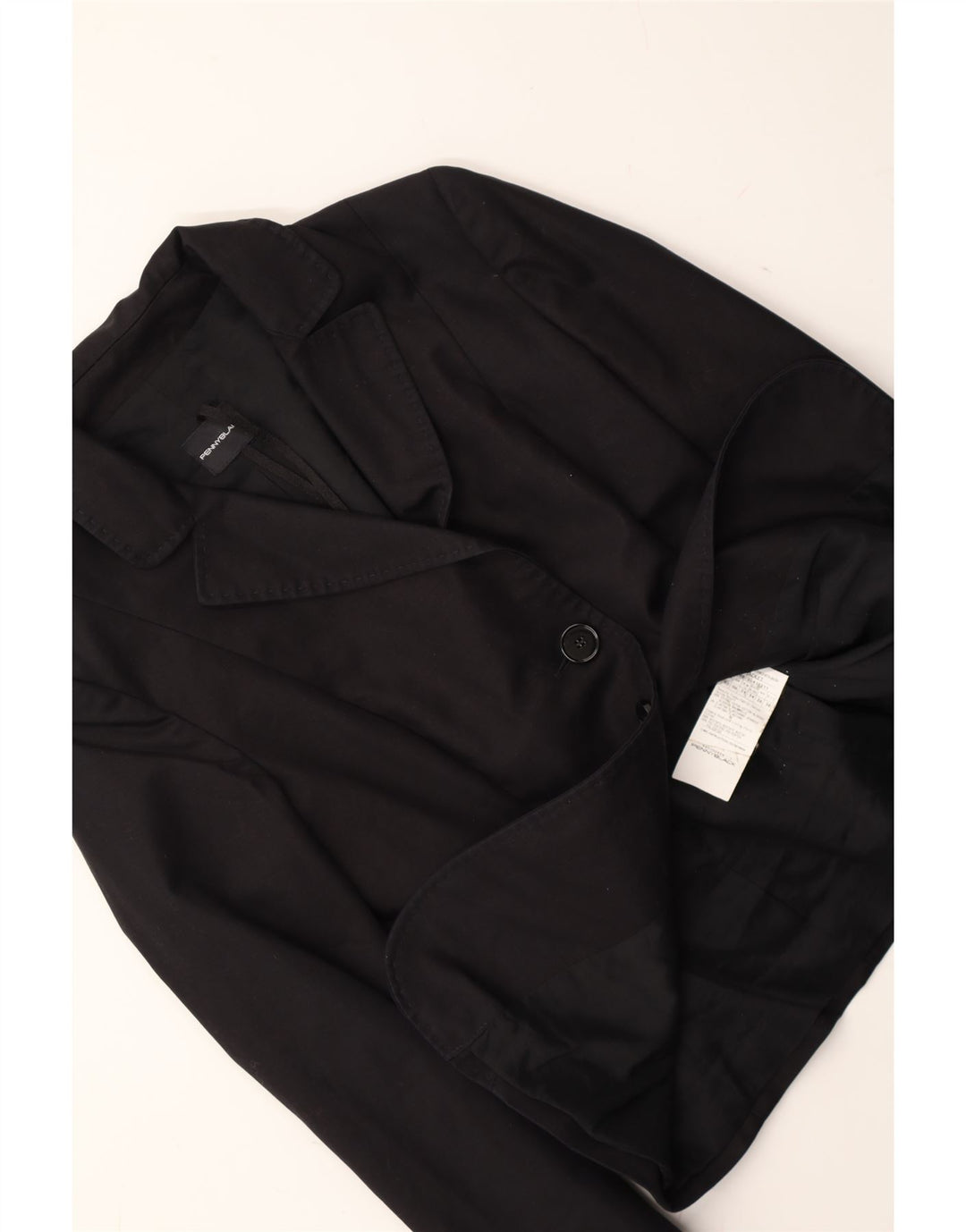 PENNY BLACK Chaqueta tipo blazer de 2 botones para mujer UK 6 XS Algodón negro