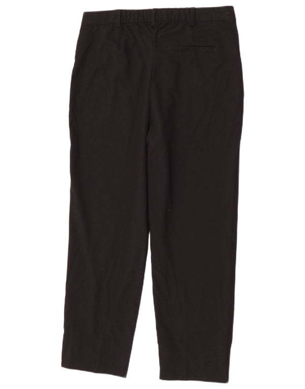 Marks & Spencer Pantalones de traje rectos para mujer UK 12 Medium W30 L26 Negro