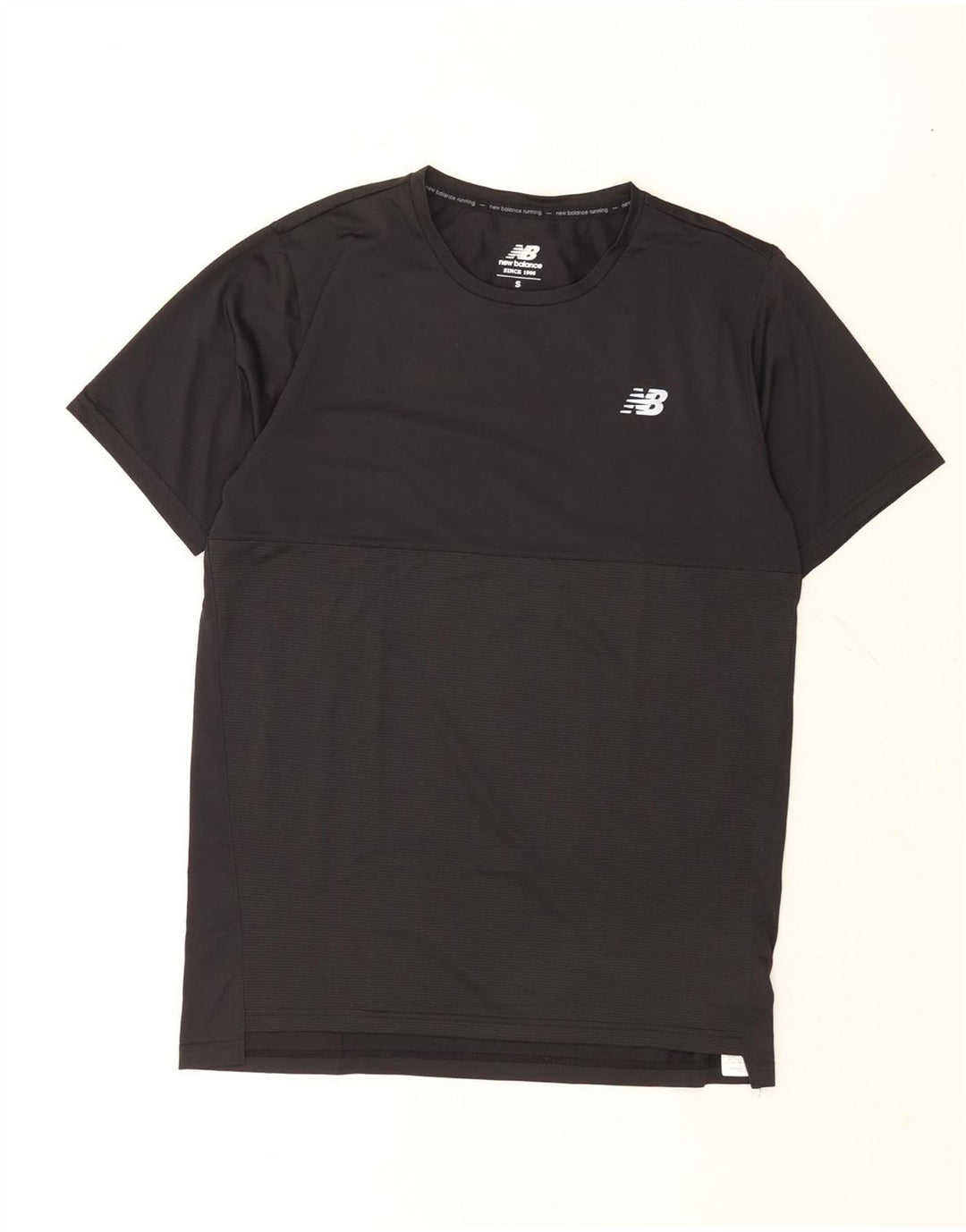 New Balance Hombre Camiseta Top Small Negro Poliéster