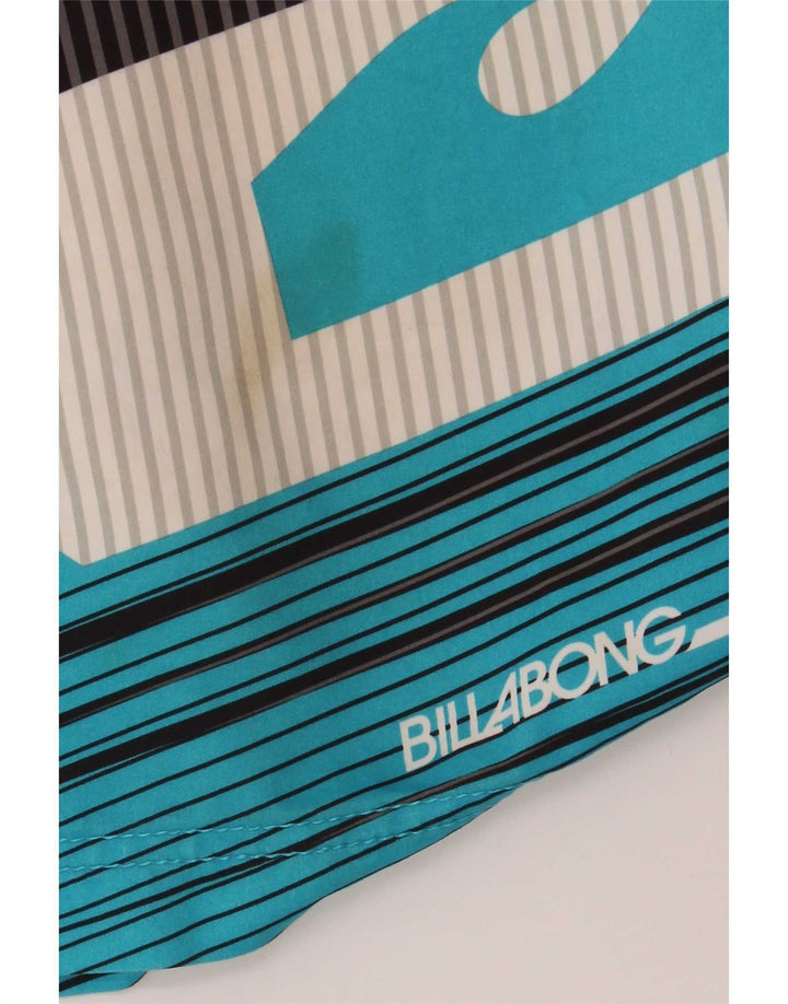 Billabong Shorts De Baño Gráficos Para Hombre Poliéster Color Block Azul Medio