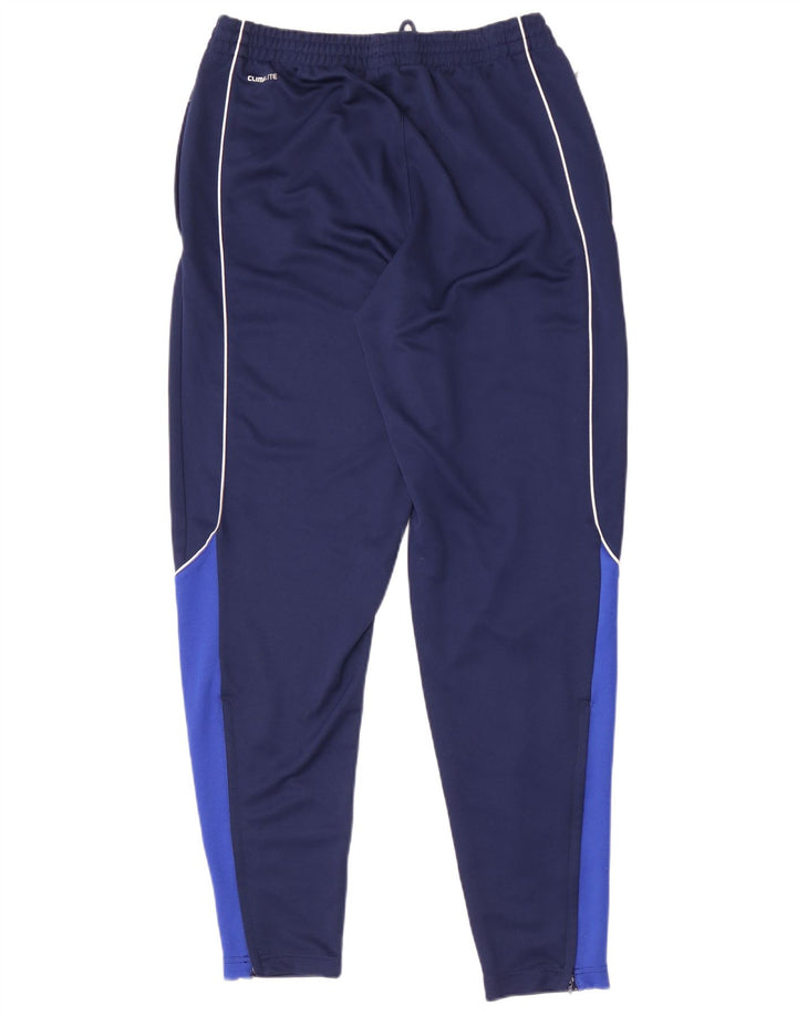 Adidas Hombre Climalite Pantalones De Chándal Medio Azul Marino Colorblock