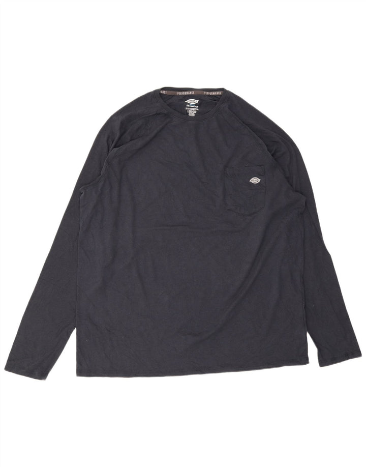 DICKIES Top Hombre Manga Larga 2XL Azul Marino Algodón