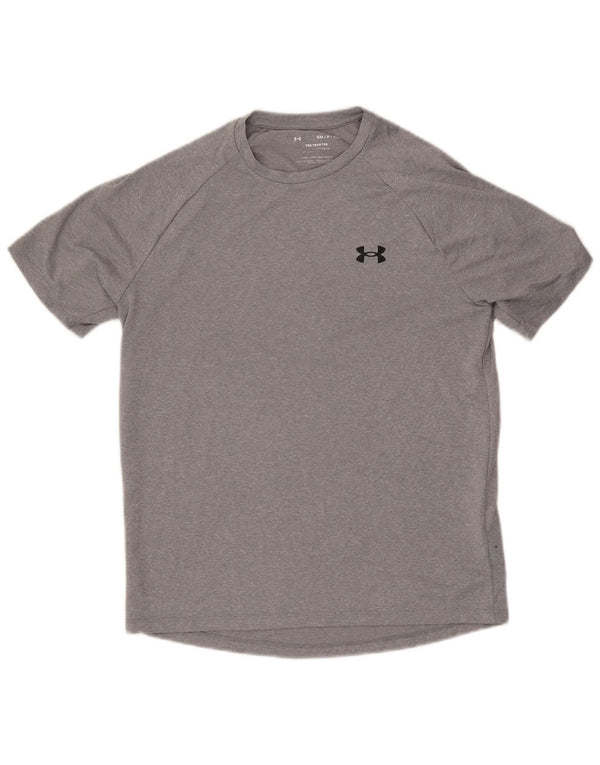 Camiseta Under Armour Hombre Top Small Gris Poliéster
