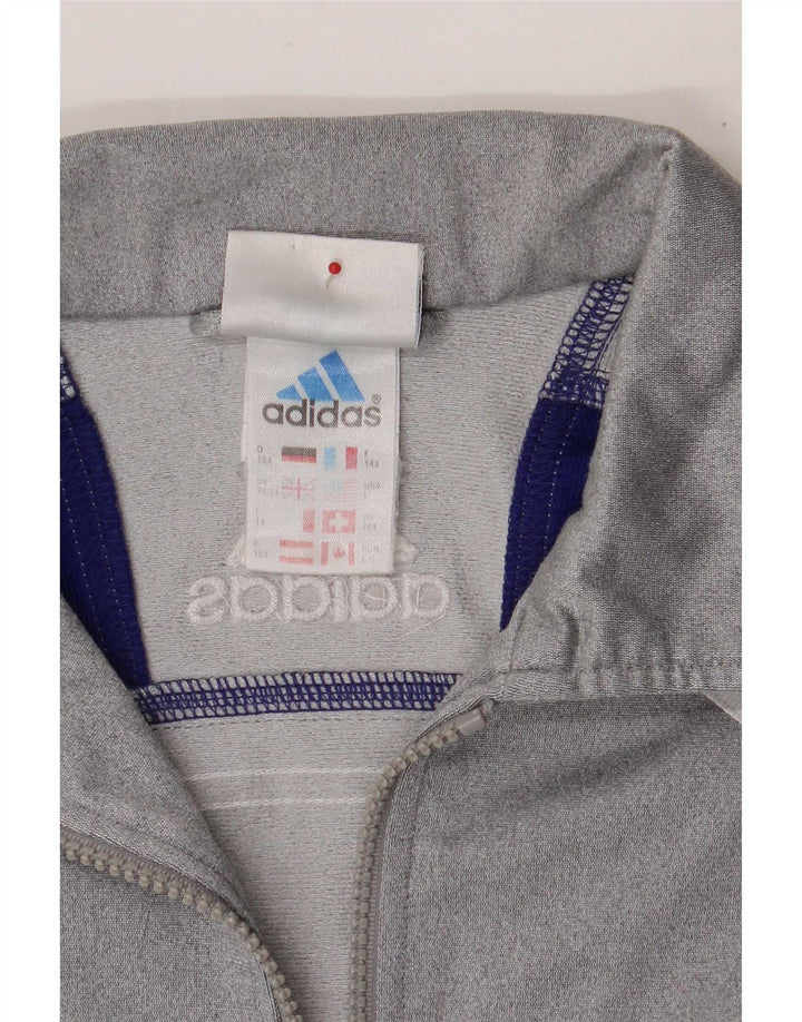 Adidas Chaqueta de chándal para niño 13-14 años Gris Colorblock Poliéster