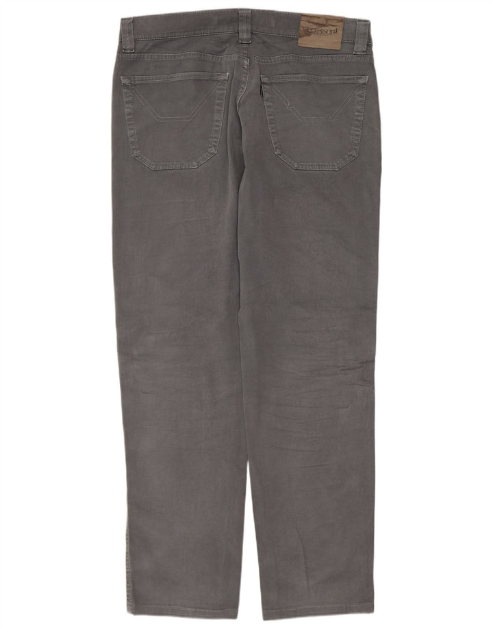 Jeckerson Vaqueros rectos para hombre W33 L29 Algodón gris