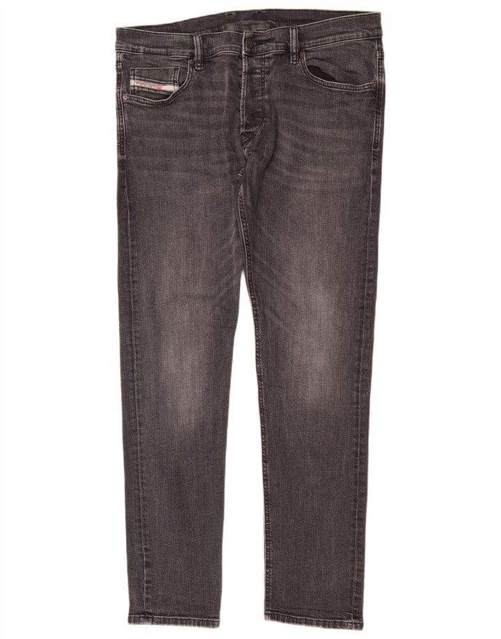Diesel Vaqueros ajustados para hombre W34 L33 Algodón gris