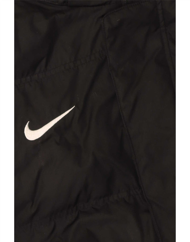 Nike Chaqueta acolchada con capucha Storm-Fit para hombre UK 40 Grande Poliéster negro