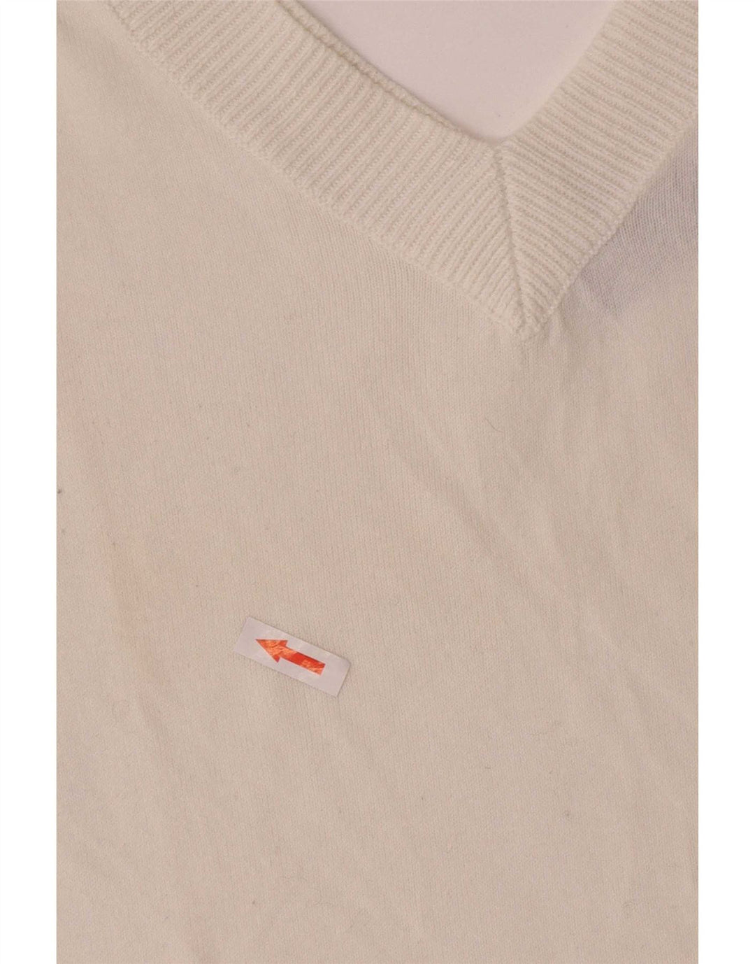 Zara Mujer Blusa Top Reino Unido 44 Grande Algodón Blanco
