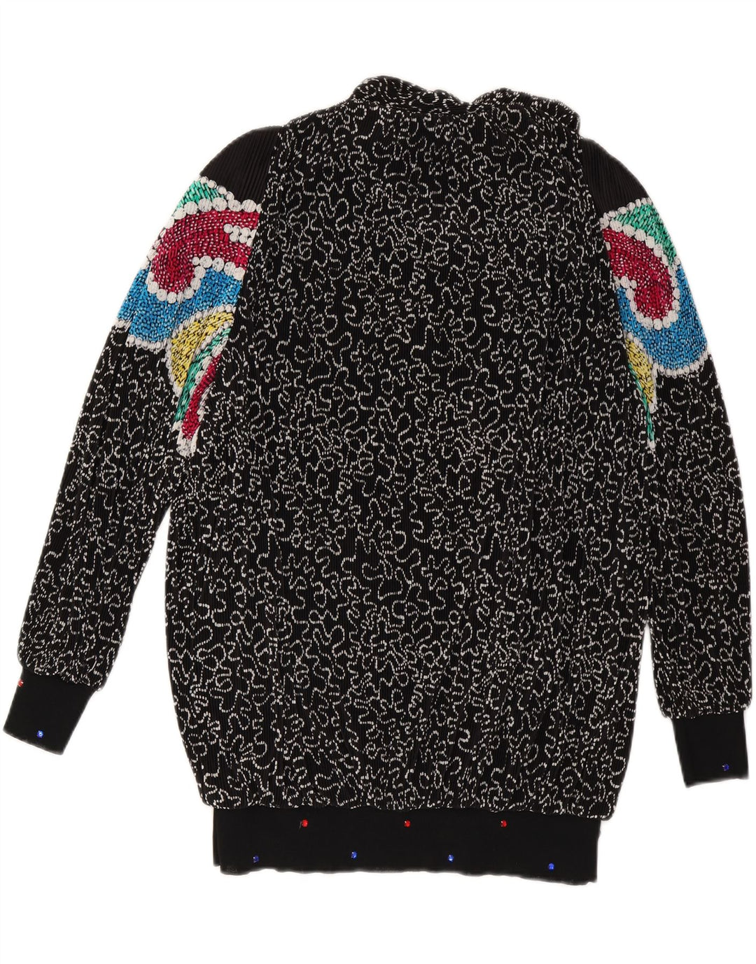 VIRGINIE Jersey extragrande con cuello en V para mujer UK 18 XL Negro