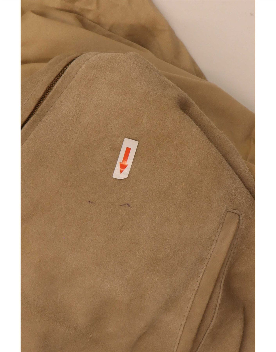 Chaqueta de ante reversible para hombre vintage IT 48 cuero beige medio