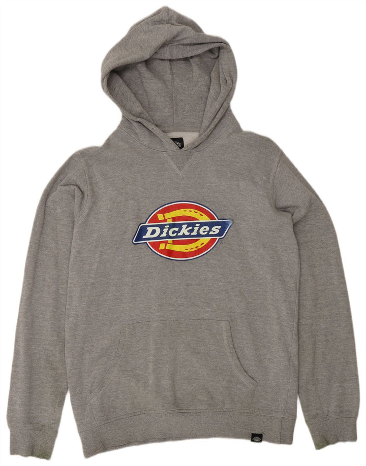 DICKIES Jersey con capucha y gráfico para hombre de algodón gris medio