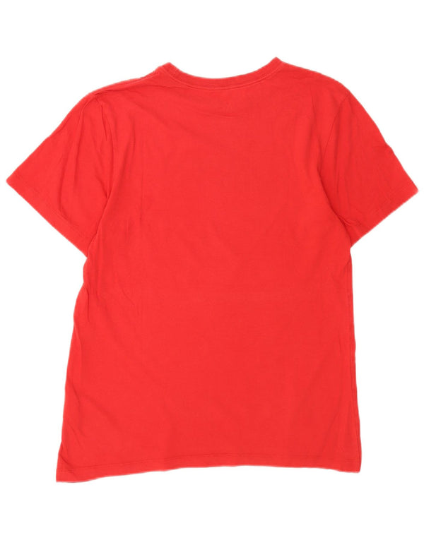 Nike - Camiseta gráfica para hombre, talla pequeña, algodón rojo