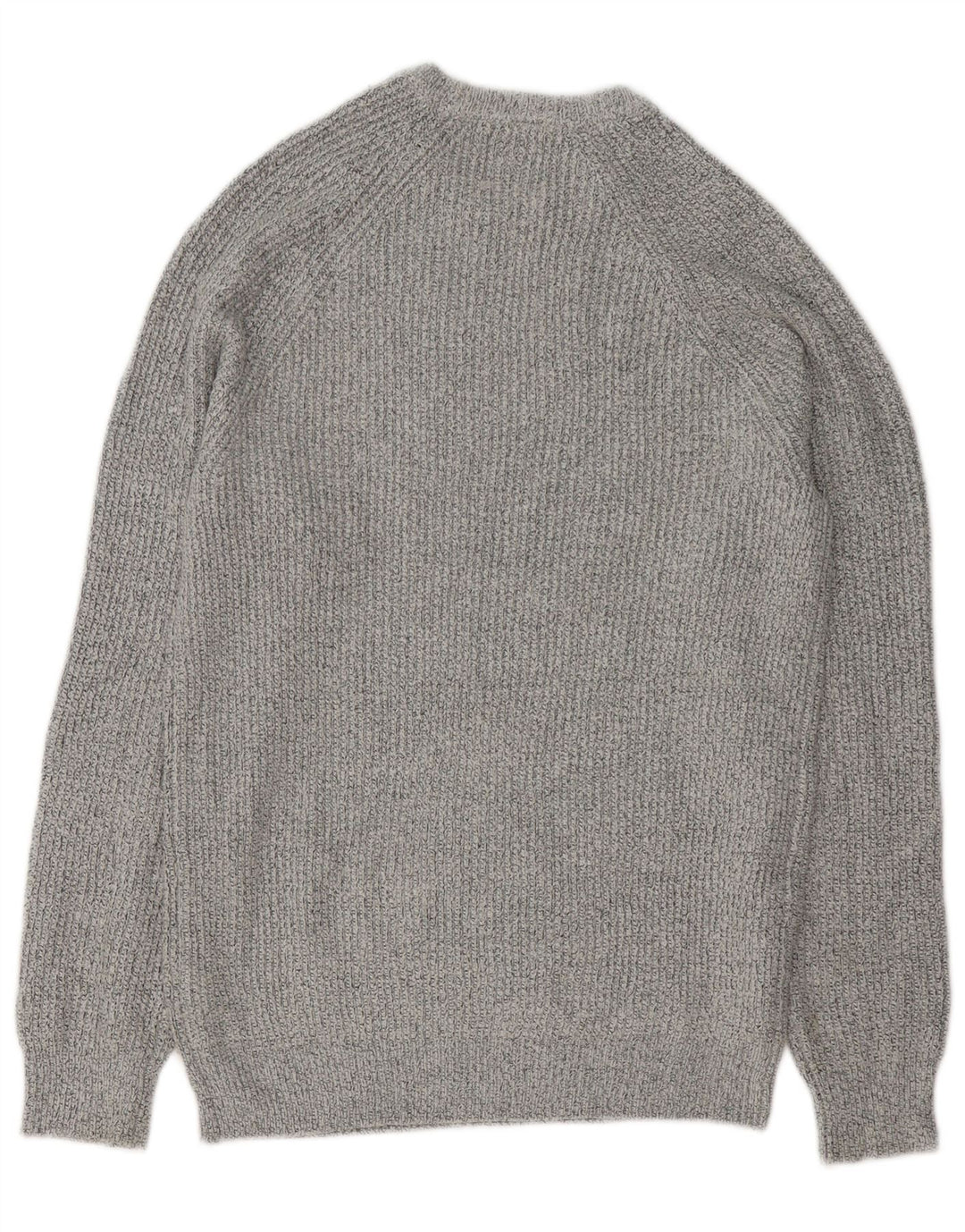 Marks & Spencer - Jersey de cuello redondo para hombre, talla pequeña, poliamida gris