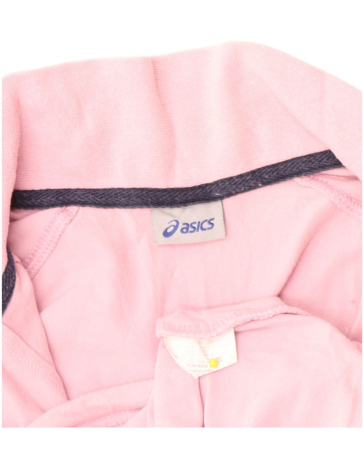 Asics - Chaqueta de chándal para mujer, talla 12, algodón rosa medio