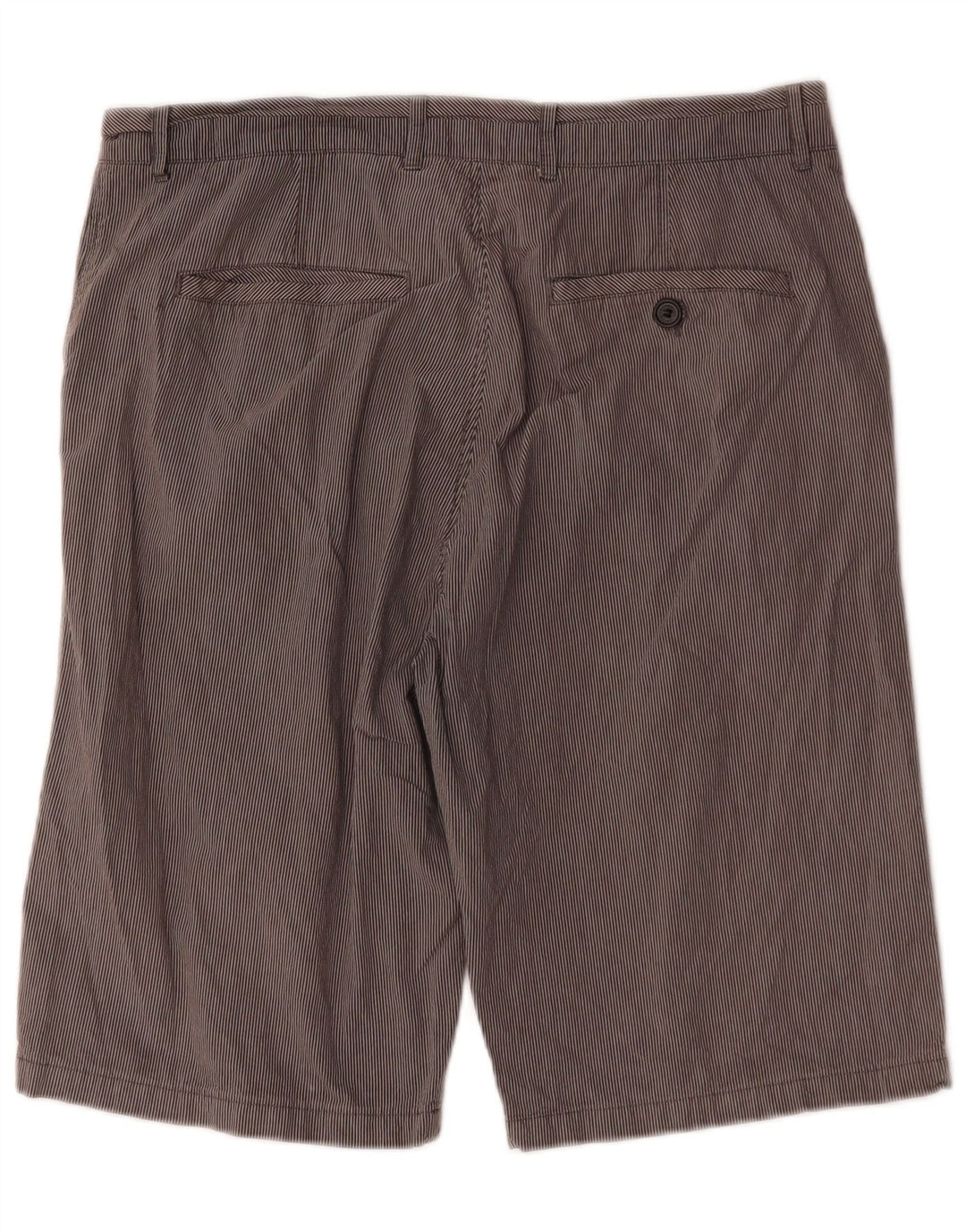 Ted Baker Pantalones cortos chinos para hombre W36 Algodón gris a rayas grandes