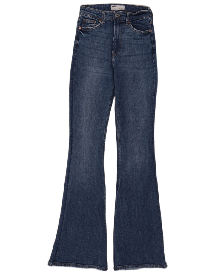 Bershka Vaqueros Acampanados Mujer EU 34 XS W24 L32 Azul