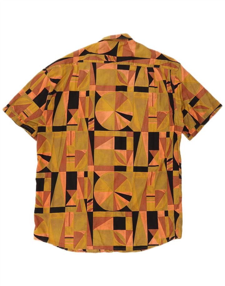 RODRIGO Camisa Manga Corta Hombre Talla 41/42 Grande Multicolor Geométrico
