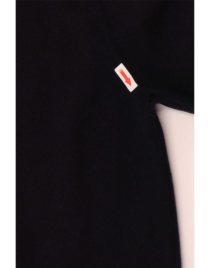 Gant Jersey con cuello y cremallera de lana azul marino medio para hombre