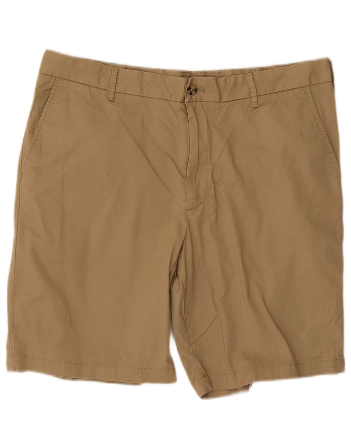 IZOD Pantalones cortos chinos para hombre W36 Algodón marrón grande
