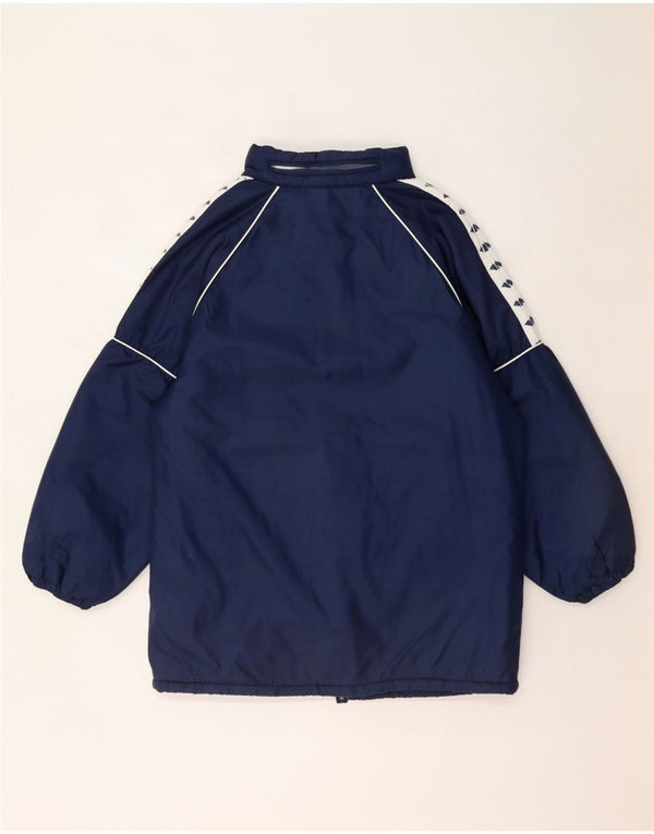 Chaqueta acolchada con capucha gráfica para hombre Arena UK 38 Medium Azul marino Colorblock