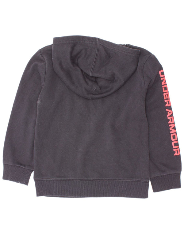 Under Armour Sudadera con capucha gráfica para niños 4-5 años Algodón negro