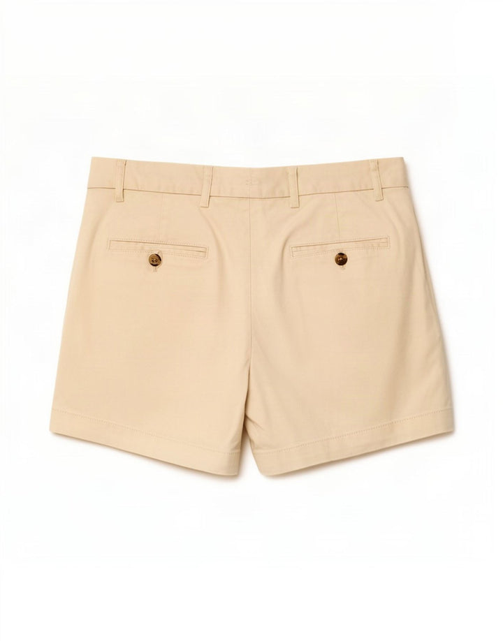 Zara Pantalones cortos chinos para mujer EU 38 Small W28 Blanco