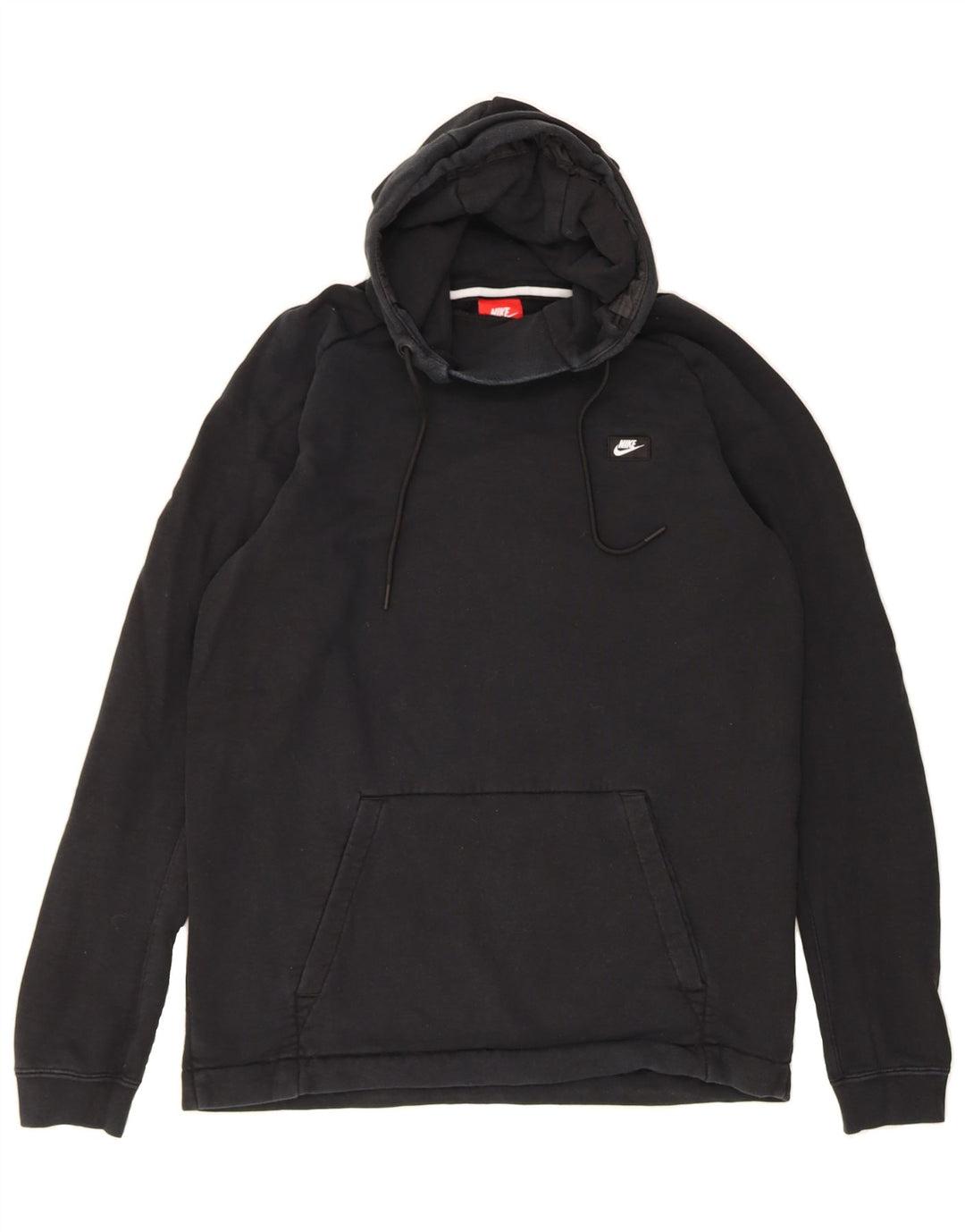 NIKE Mens Hoodie Jumper Medium Black Cotton Vintage Nike and Second-Hand Nike from Messina Hembry 