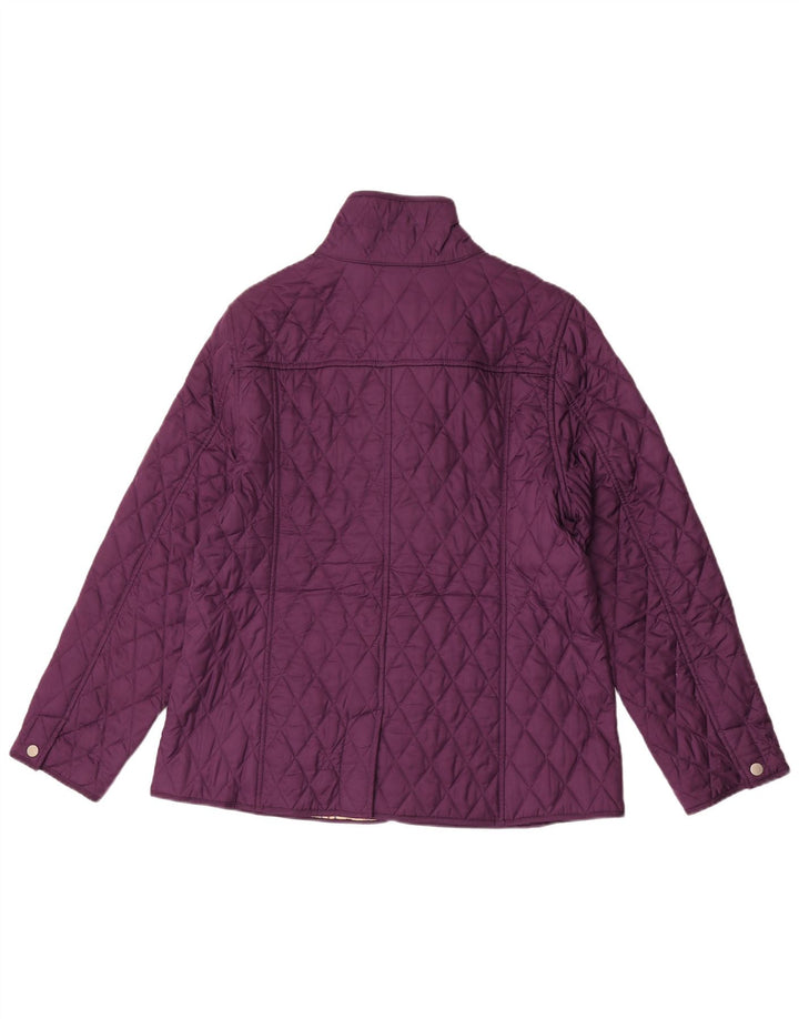 L.L.Bean Chaqueta acolchada para mujer UK 44 Poliéster morado medio