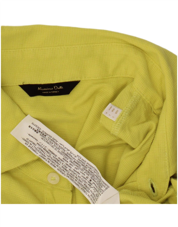 Polo Massimo Dutti Hombre Large Amarillo Algodón