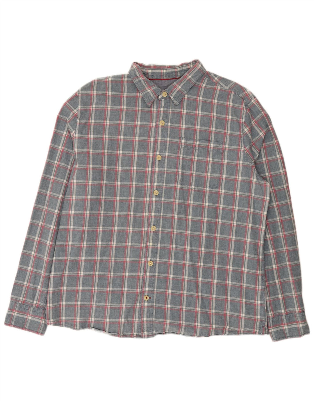 Camisa de corte regular para hombre de Fat Face 2XL Algodón a cuadros gris