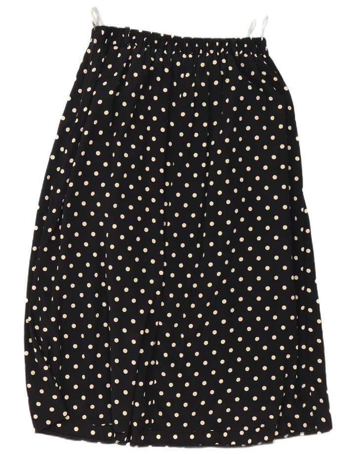 Vintage mujer falda plisada W32 grande negro manchado